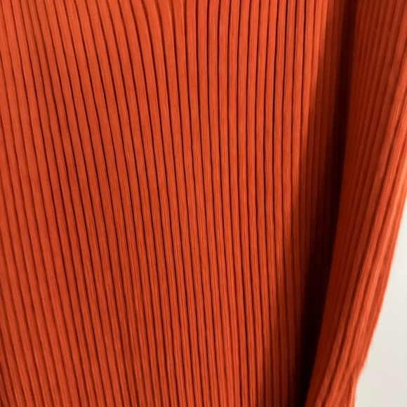 Rust Colored Cotton Ribbed Dress.  New Condition - Picture 2 of 4